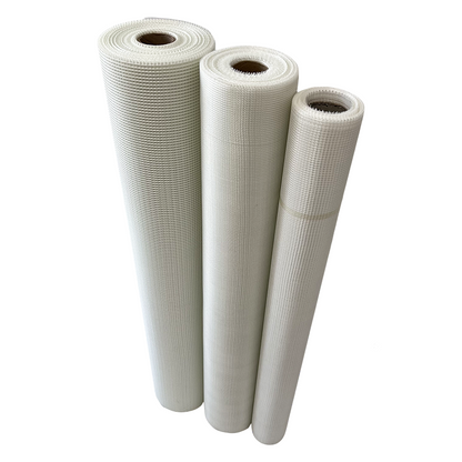 75g 5x5mm Alikali Resistant Concrete Fiberglass Wall Plaster Mesh Net Roll Plaster Net Pvc Lamination Glass Fiber Mesh