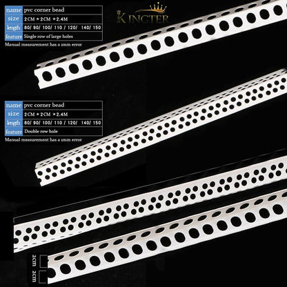 Halong Inside Galvanized Drywall Decorative PVC Profile PVC Corner Bead for Building